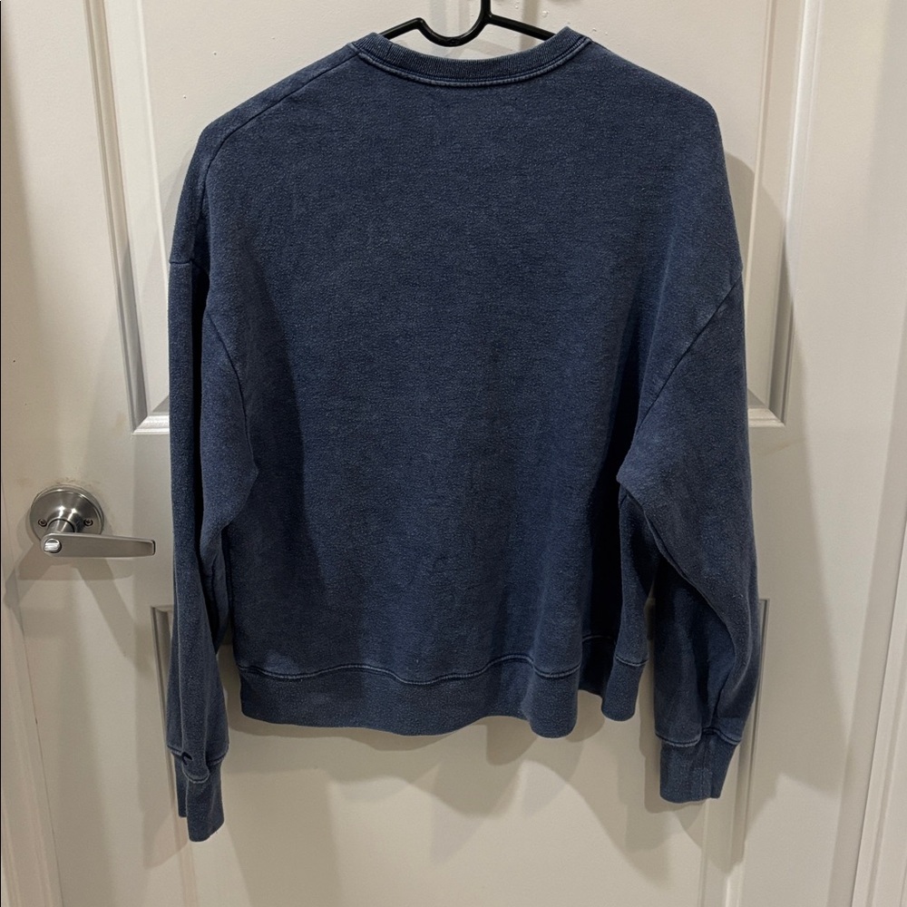 Hollister Blue Crewneck Sweatshirt Women’s Size S - Picture 3 of 3
